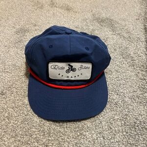 ride bikes be happy trucker‎ hat mens cap blue red you know casual streetwear